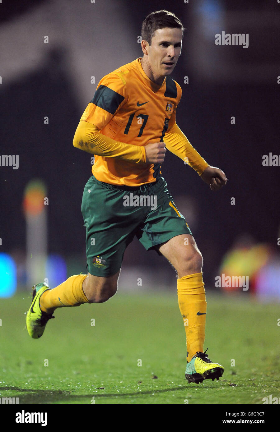 Soccer - FIFA International Friendly - Australia v Canada - Craven Cottage. Matt McKay, Australia Stock Photo