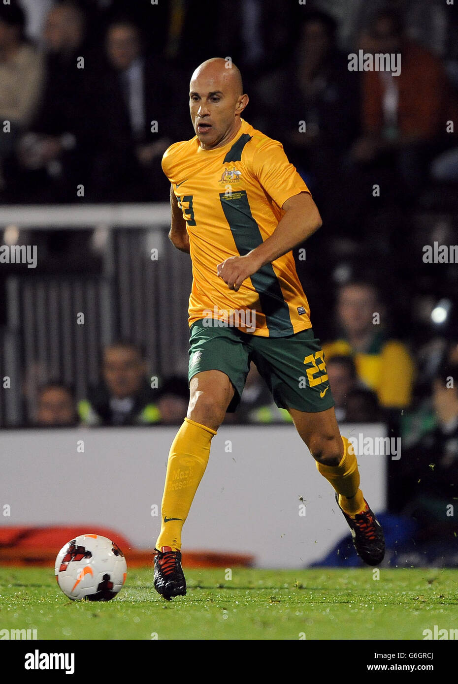 Soccer - FIFA International Friendly - Australia v Canada - Craven Cottage. Mark Bresciano, Australia Stock Photo