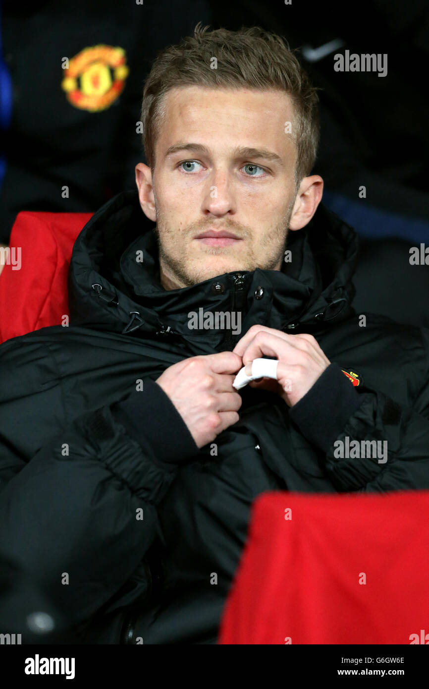 Soccer - UEFA Champions League - Group A - Manchester United v Real Sociedad - Old Trafford. Anders Lindegaard, Manchester United goalkeeper Stock Photo