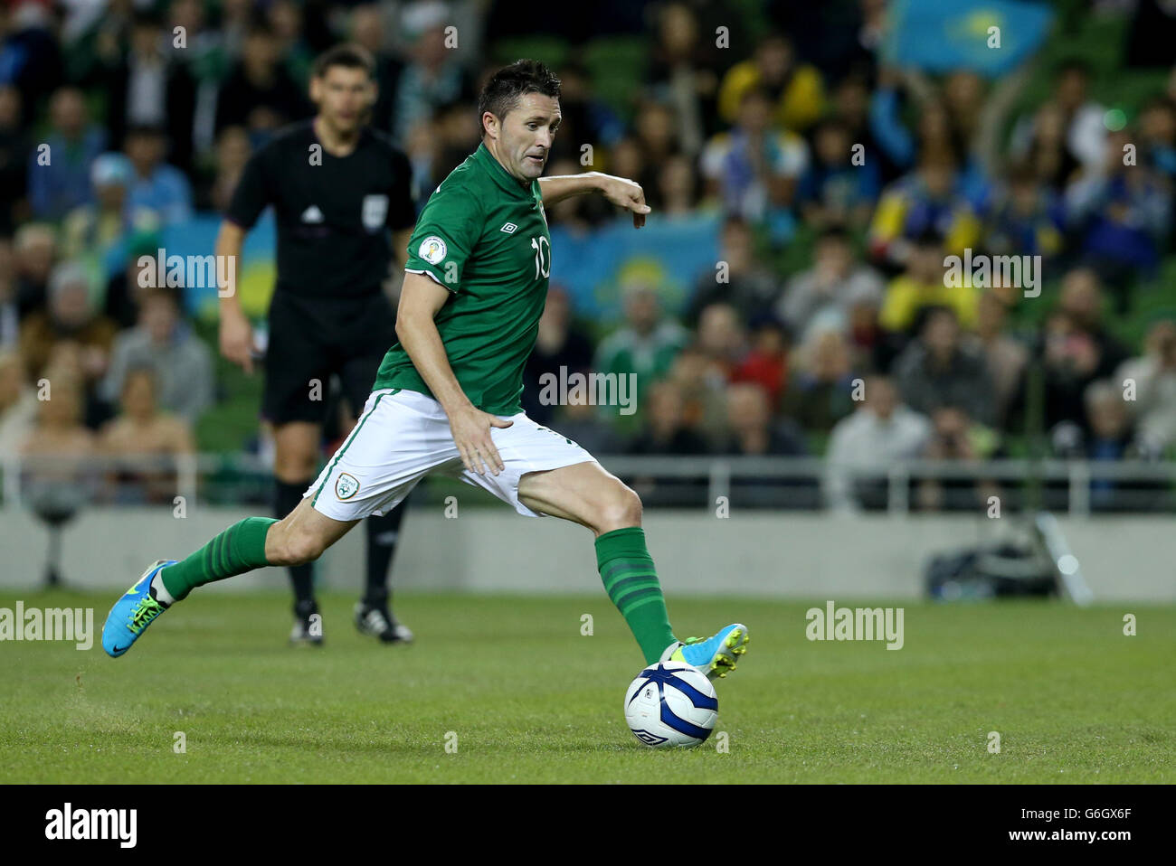 Republic of Ireland's Robbie Keane during the FIFA 2014 World Cup Qualifying, Group C match at the Aviva Stadium, Dublin. Stock Photo