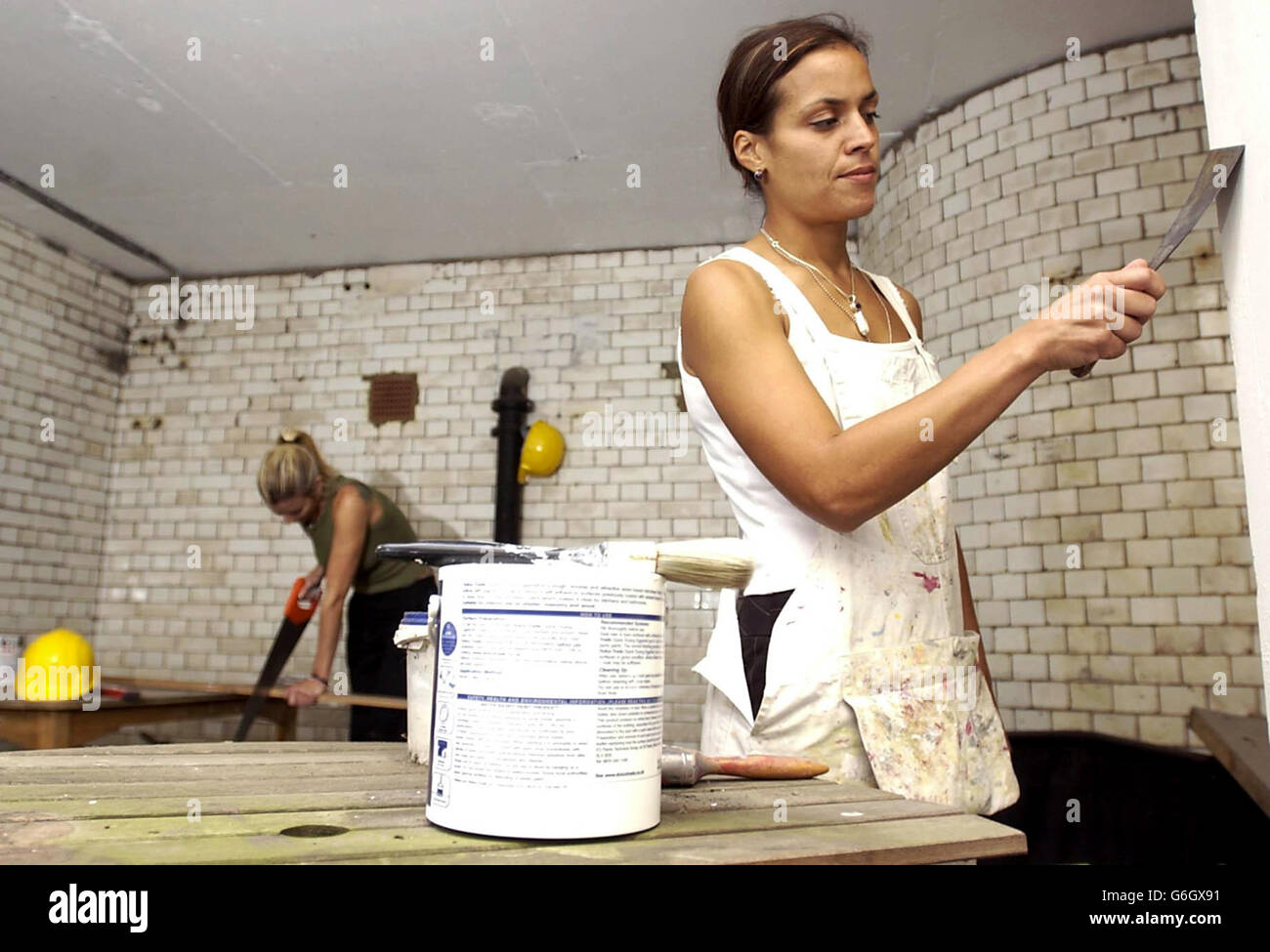 Jasmine Johnson (right), a painter and decorater from east London, and