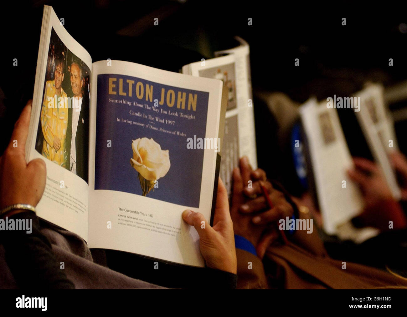 Elton John auction Sotherby's Stock Photo Alamy