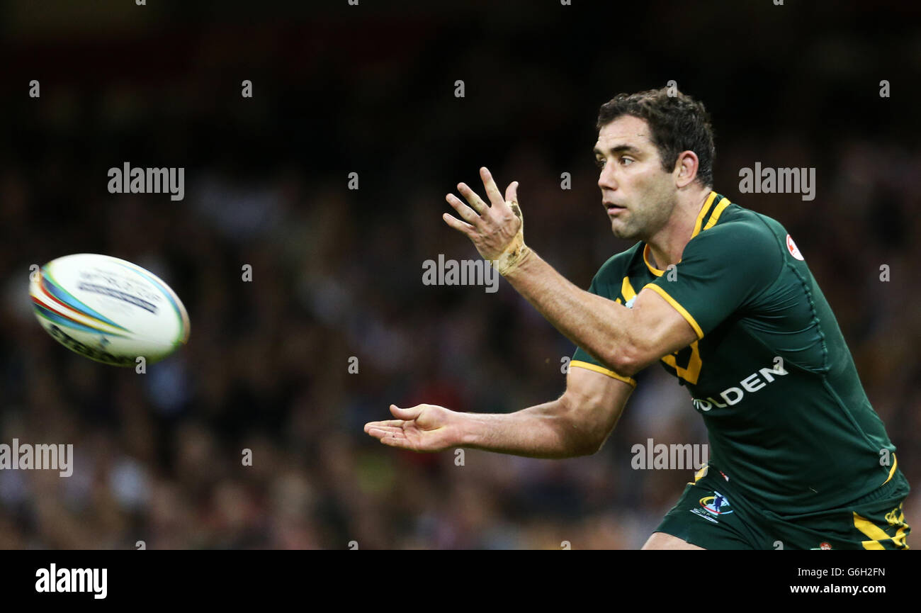 Rugby League - World Cup 2013 - Group A - England v Australia - Millennium Stadium. Cameron Smith, Australia Stock Photo