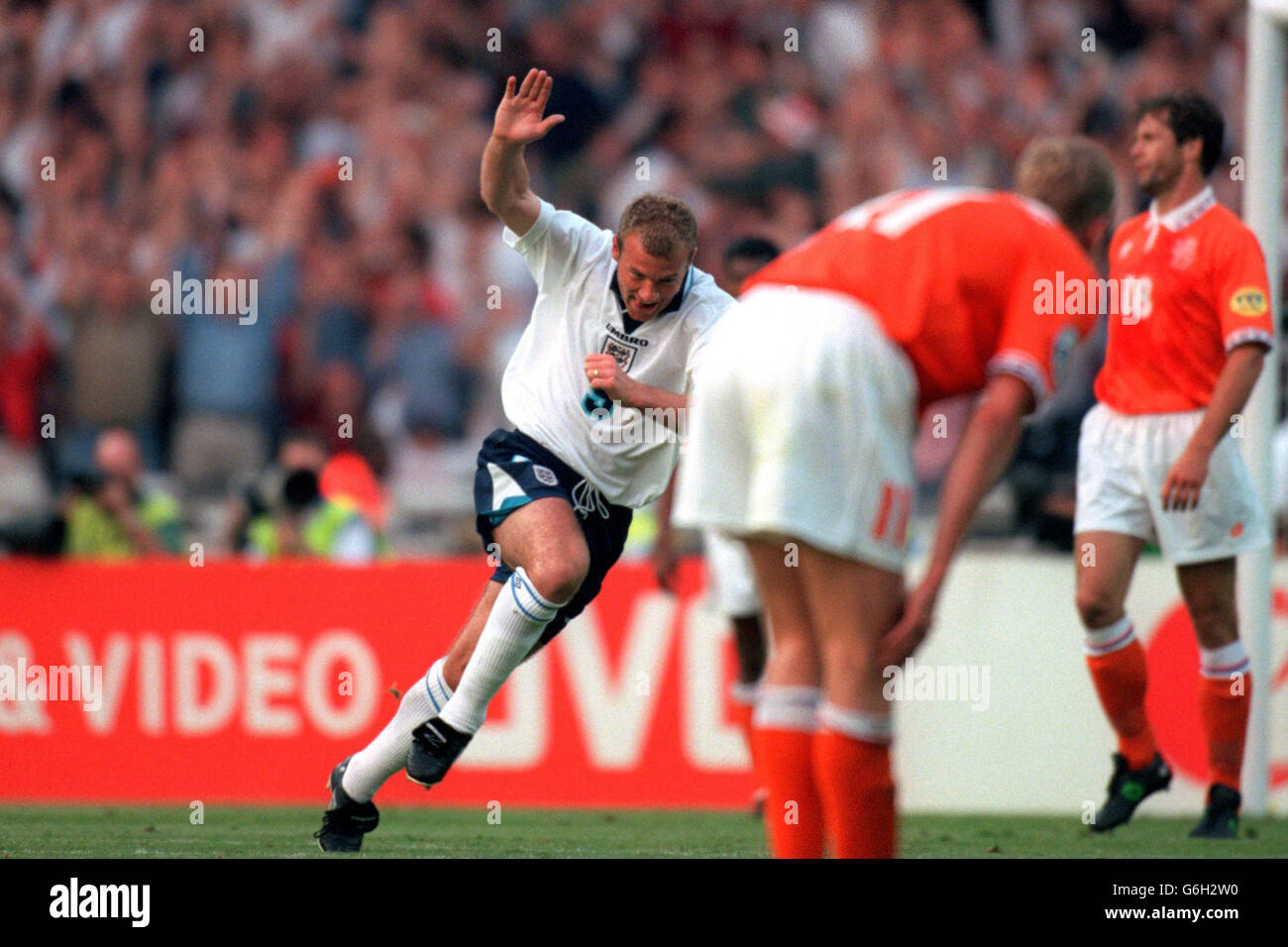 Alan shearer england holland 1996 hires stock photography and images