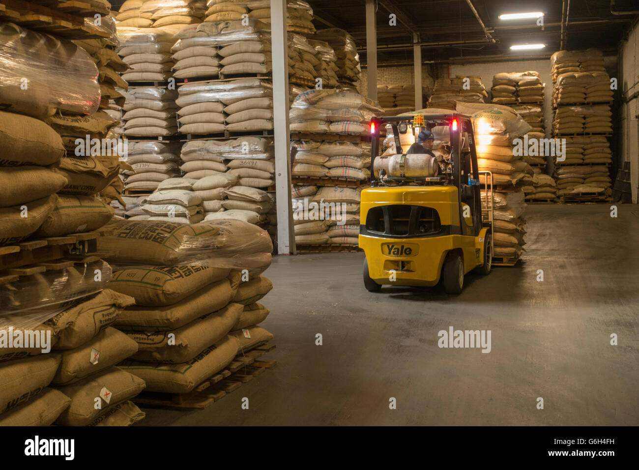 coffee warehouse Hillside NJ Stock Photo Alamy