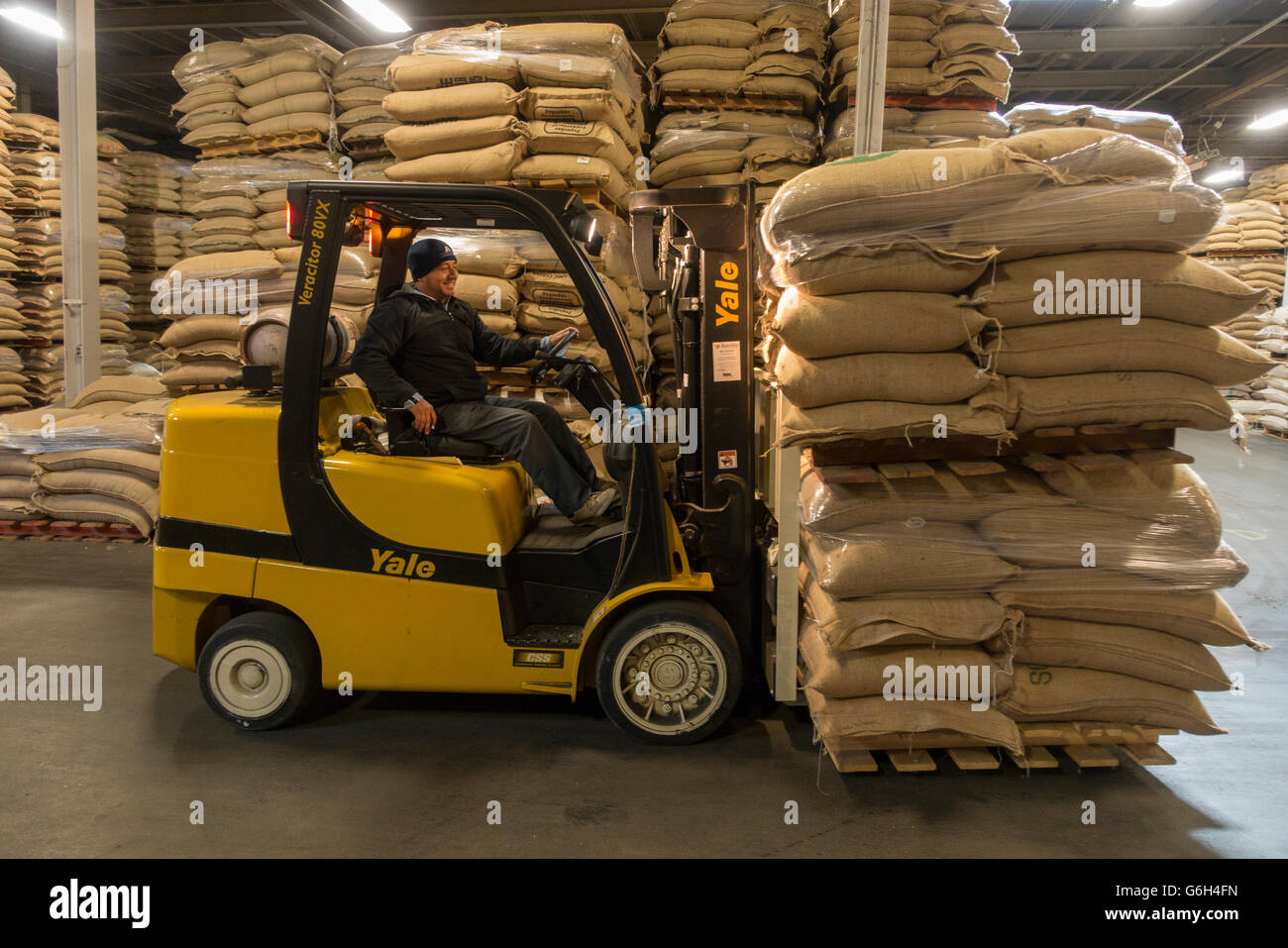 coffee warehouse Hillside NJ Stock Photo Alamy