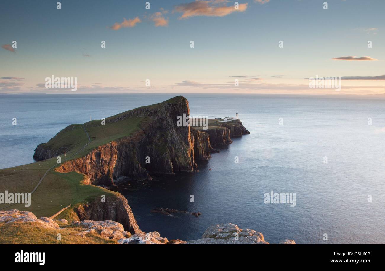 Weather Autumn 2013 Neist Point Lighthouse Isle of Skye Stock Photo Alamy