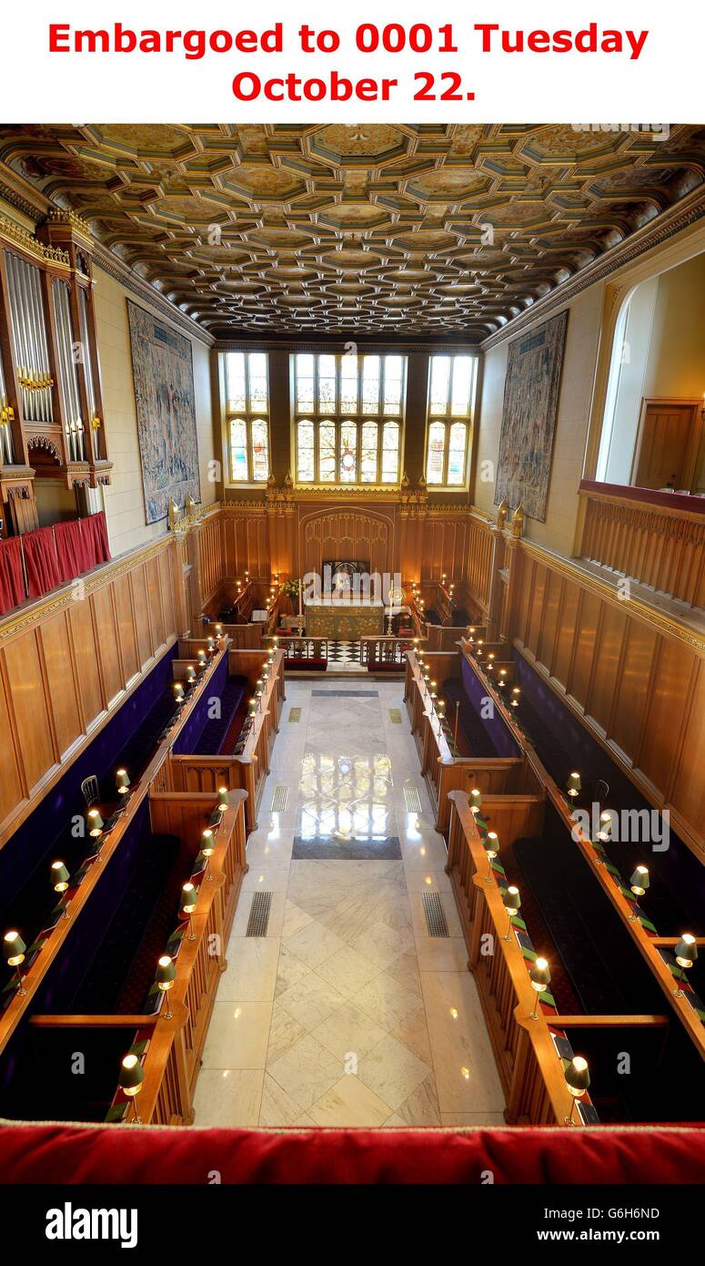 Christening of Prince George of Cambridge Stock Photo