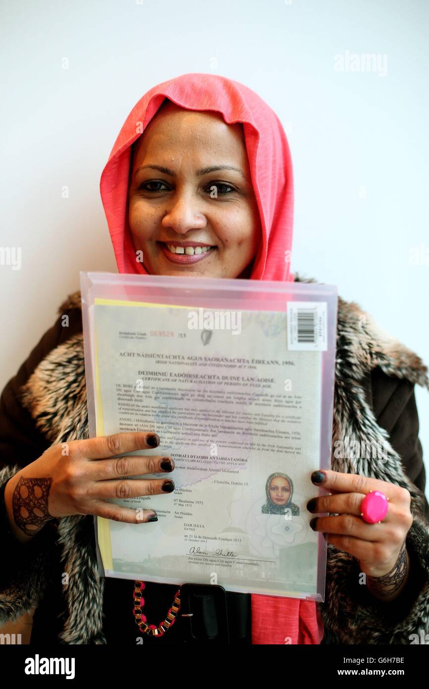 Citizenship ceremony in Dublin Stock Photo Alamy