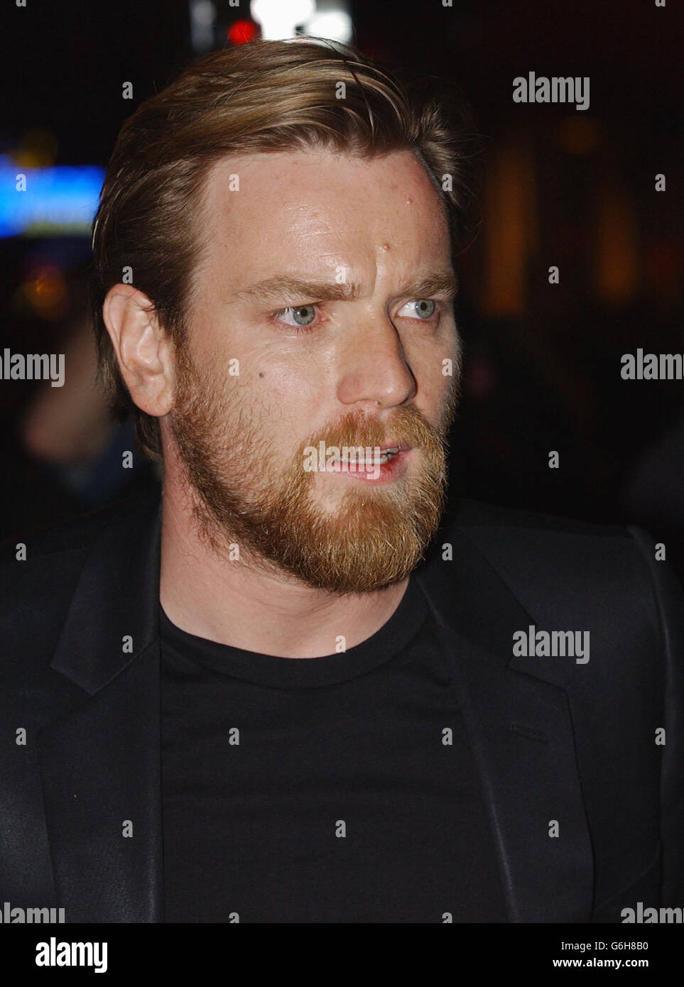 Actor Ewan Mcgregor arrives for the premiere of his new movie Young Adam at  the Warner Village West End in London's Leicester Square Stock Photo - Alamy