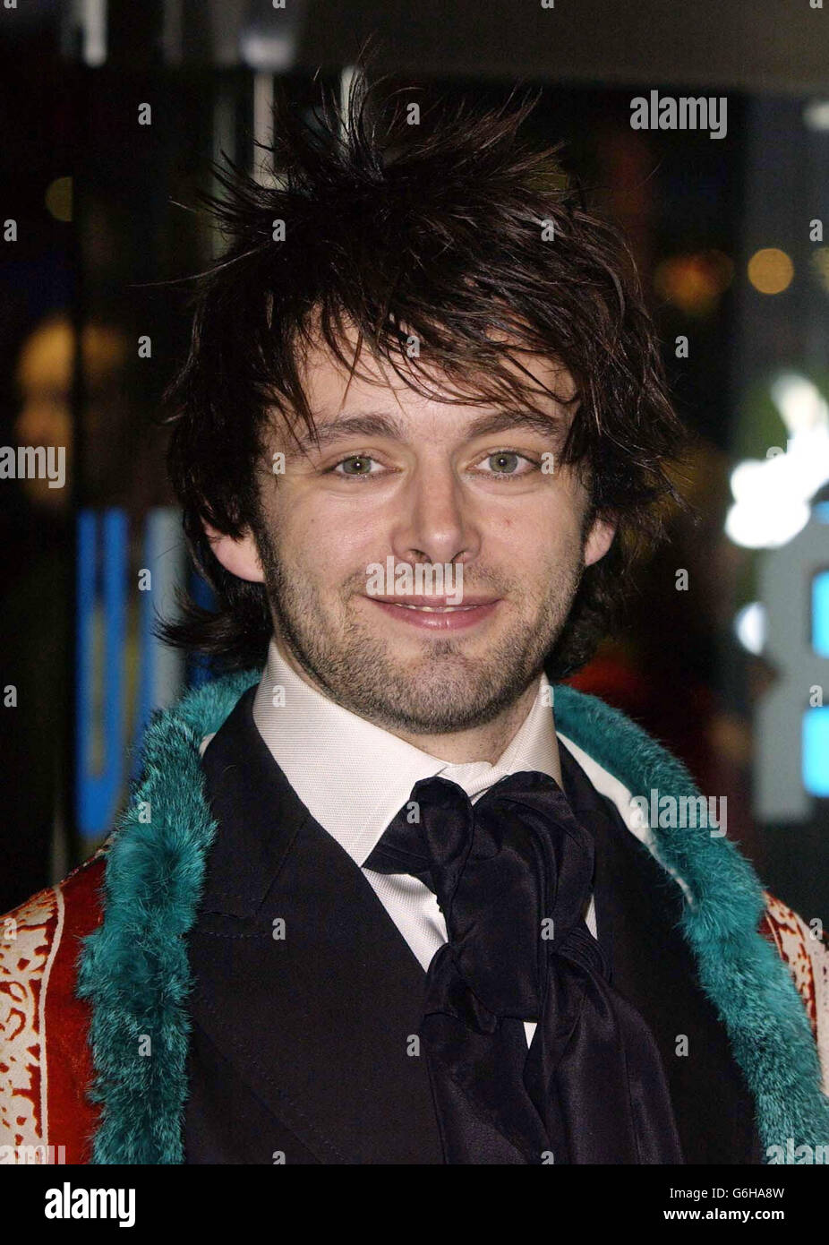 Head shoulders celebrity smiling spiky hair bow tie michael sheen hi