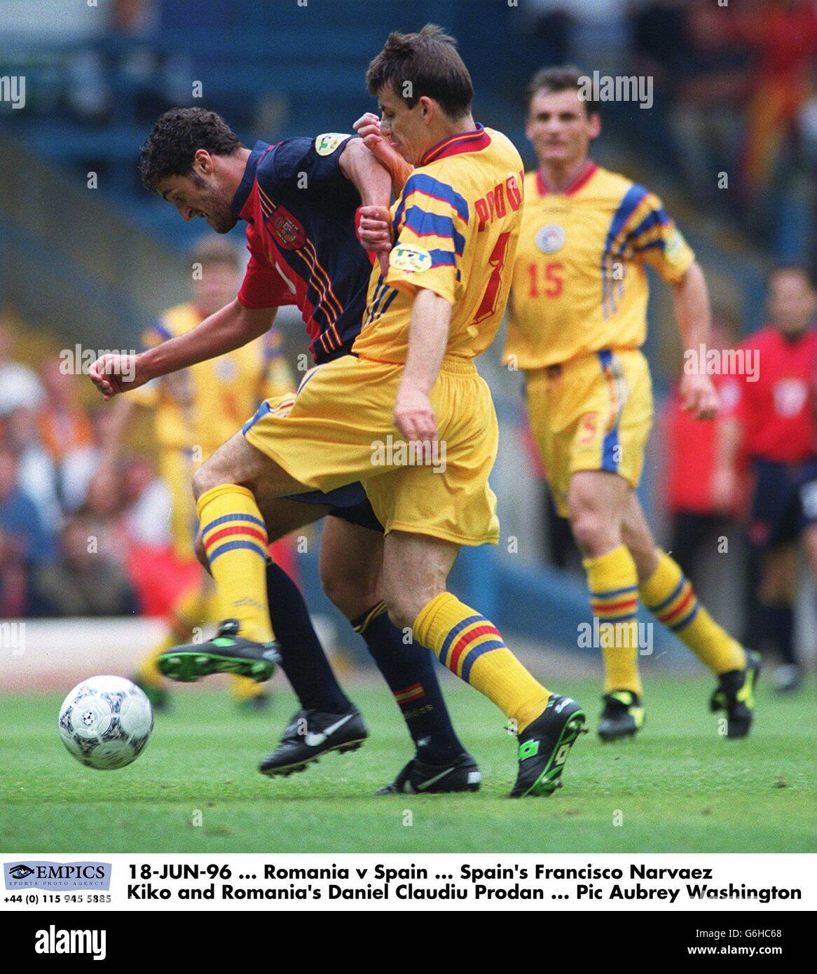 Spain's Francisco Narvaez Kiko and Romania's Daniel Claudiu Prodan Stock Photo
