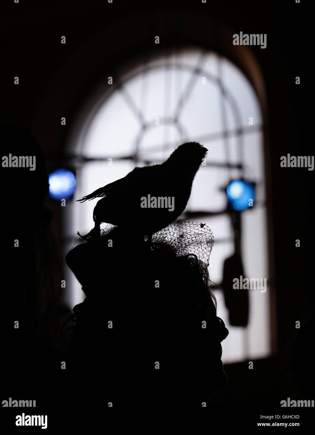 A woman wearing a hat in reference to Lou Reed's album 'The Raven ...