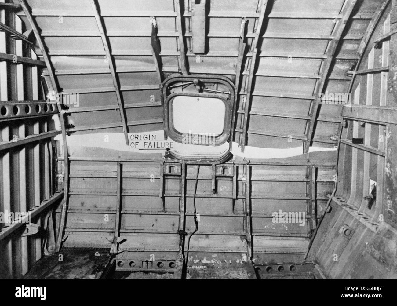 Aviation - Comet Jet Crash Investigation Stock Photo