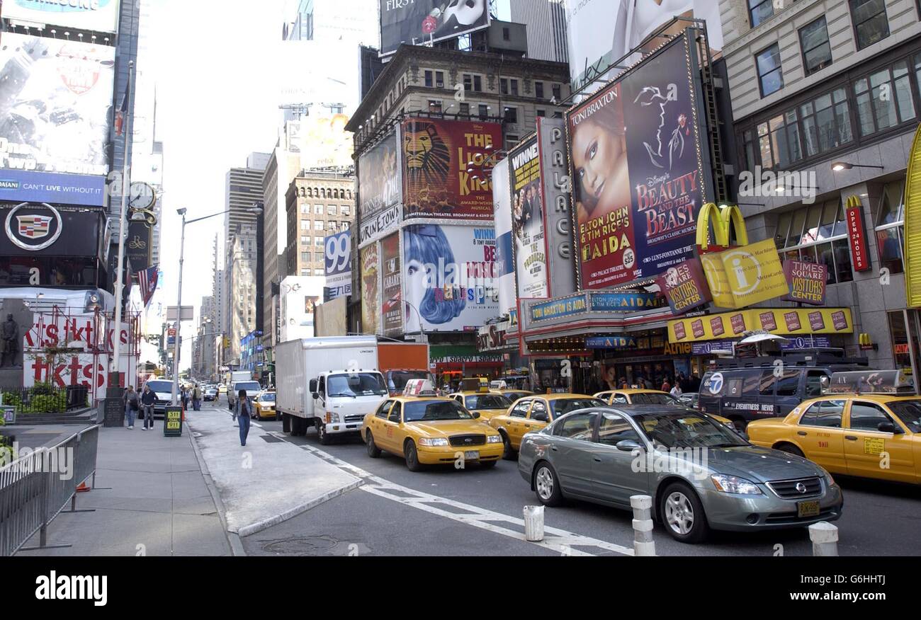 A view of Times Square in New York. Times Square is named after the offices  of the New York Times that opened there on New Years Eve 1904 Stock Photo -  Alamy