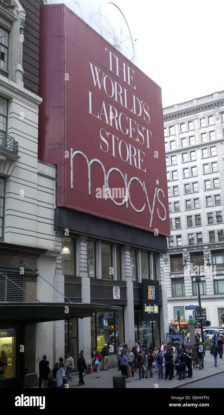 The Worlds largest Department store, Macy's, located in Herald Square. Rowland H Macy opened his