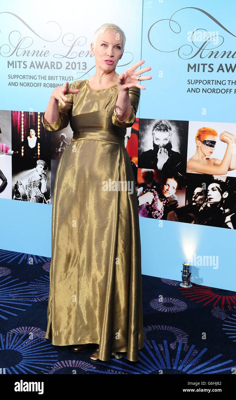 Annie Lennox arriving at the Music Industry Trust Awards at the Grosvenor House Hotel in London. Stock Photo