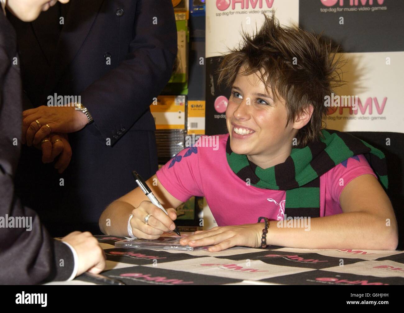 Fame Academy winner Alex Parks signs autographs as she officially opens ...