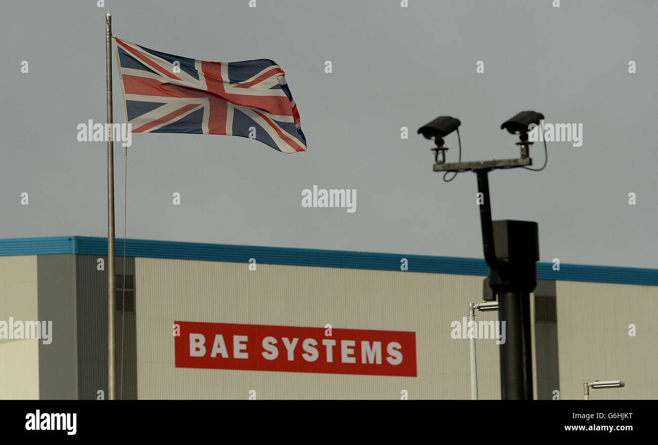 A general view of BAE Systems at HMS Nelson, Portsmouth as the defence