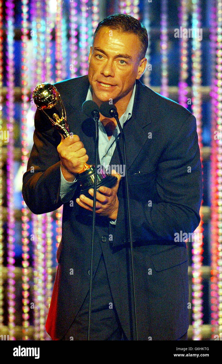 Jean Claude Van Damme during the 15th World Music Awards at the Monte Carlo Sporting Club in Monaco. The annual awards are held under the royal patronage of Prince Albert of Monaco. Stock Photo