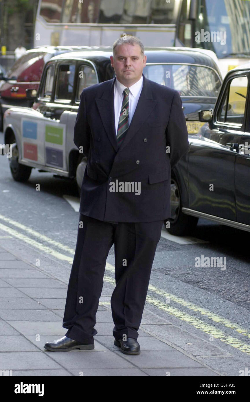 The new general secretary of the train drivers' union ASLEF Shaun Brady who takes up his new job promising to be less confrontational and more supportive of the Government. He said that he believed in bargaining and negotiating and hoped train companies would take the same view. Note to eds: picture dated 16/10/2003. Stock Photo