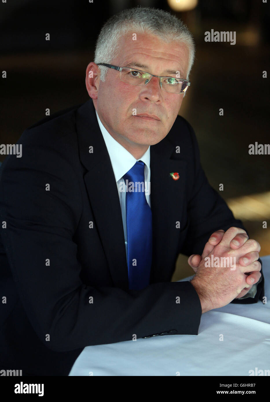 William Buchanan, the son of Superintendant Bob Buchanan - one of the most  senior RUC officers killed in the troubles, speaking to the Press  Association in Belfast Stock Photo - Alamy