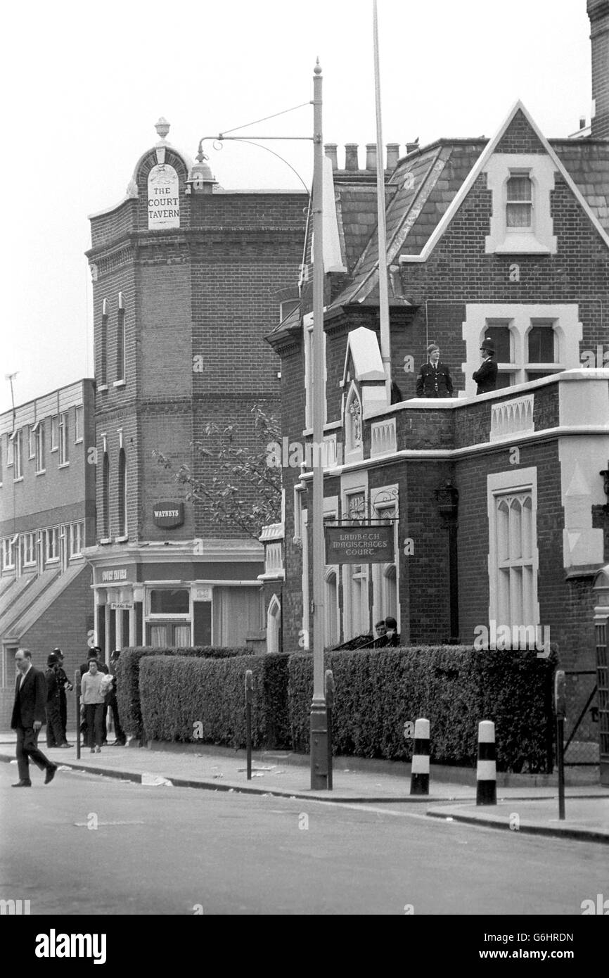 News - London Bombings 1973 - Lambeth Court Stock Photo