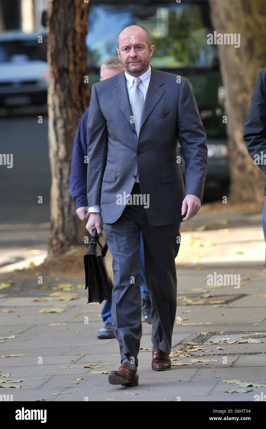 Scot Young arrives at the High Court for the case brought against him