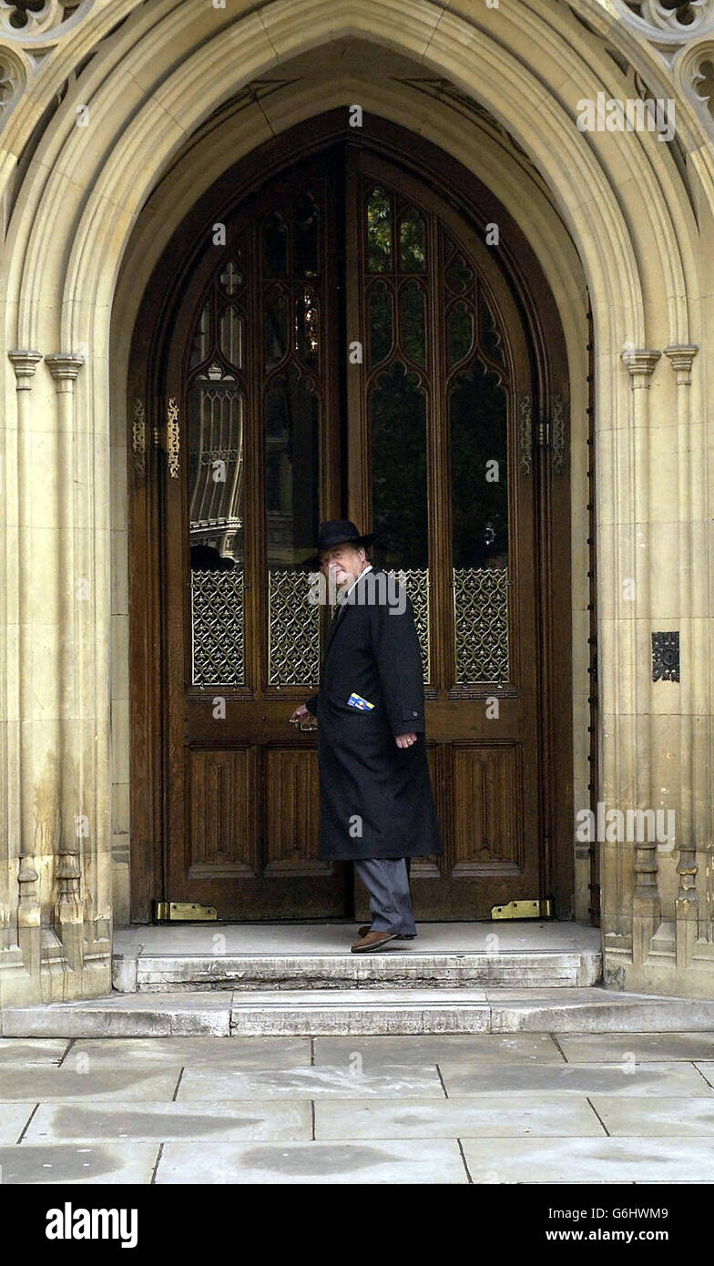 Former Chancellor Kenneth Clarke arrives at Parliament, in London, after he announced that he would not be standing as a candidate for the party leadership. * He was the last of the heavyweight contenders to rule out standing against Mr Howard, who already has the backing of 92 out of 165 Tory MPs. Stock Photo