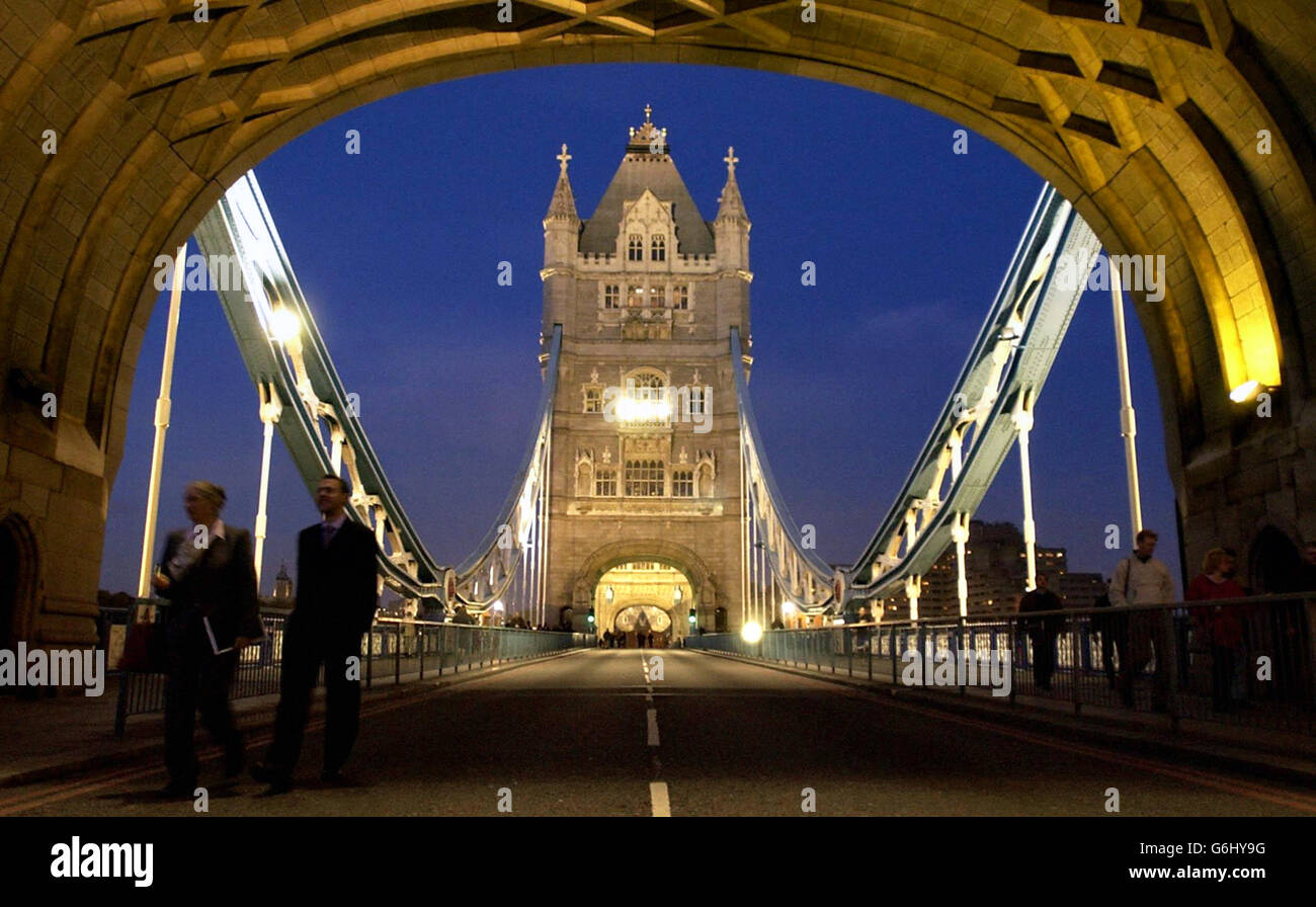 Buildings and Landmarks - Tower Bridge - London Stock Photo