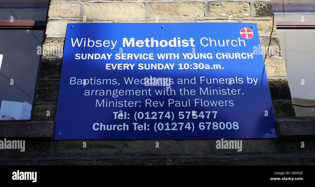 Wibsey Methodist Church in Bradford where the former chairman of the Co