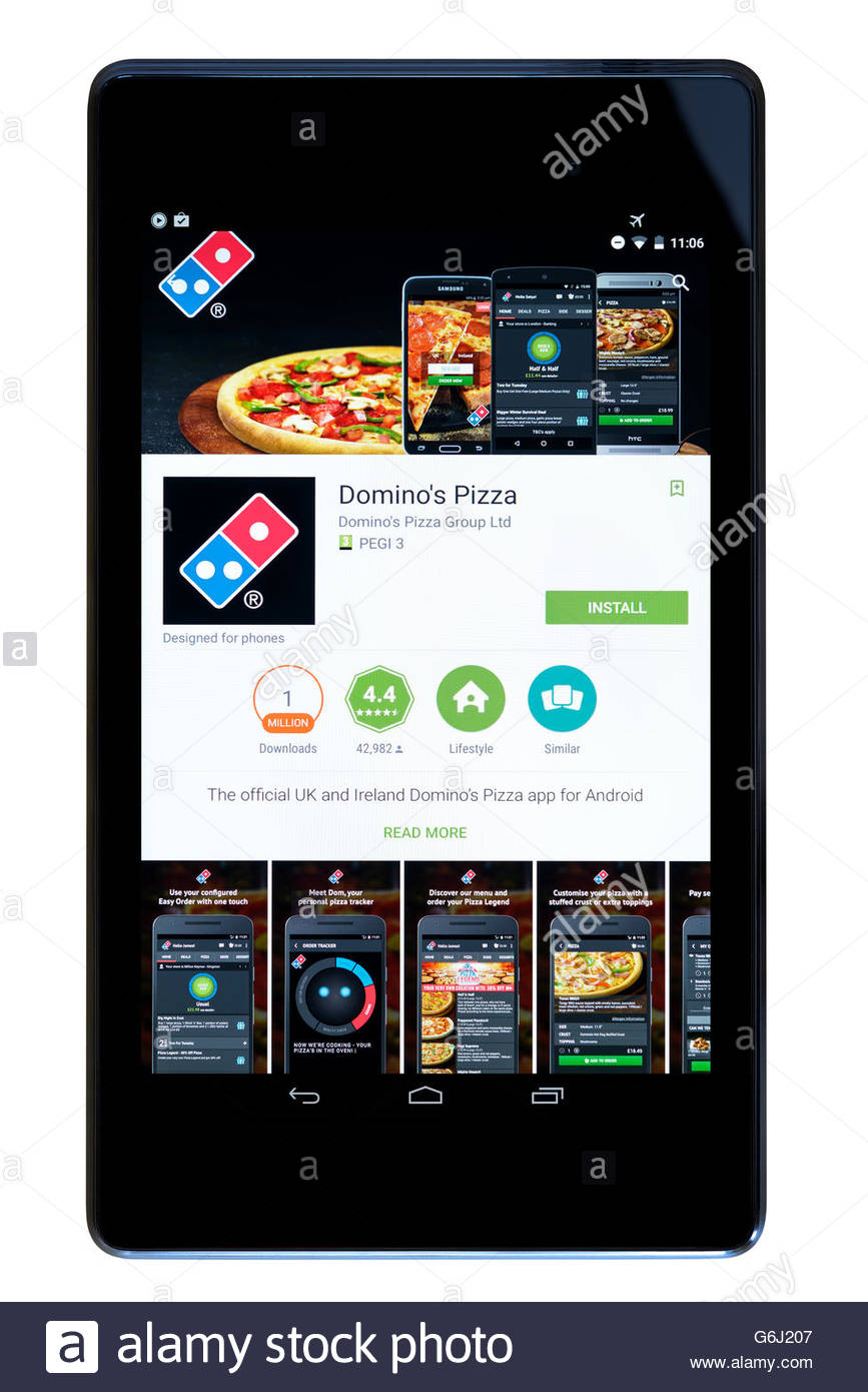 Dominos Pizza App High Resolution Stock Photography and Images Alamy