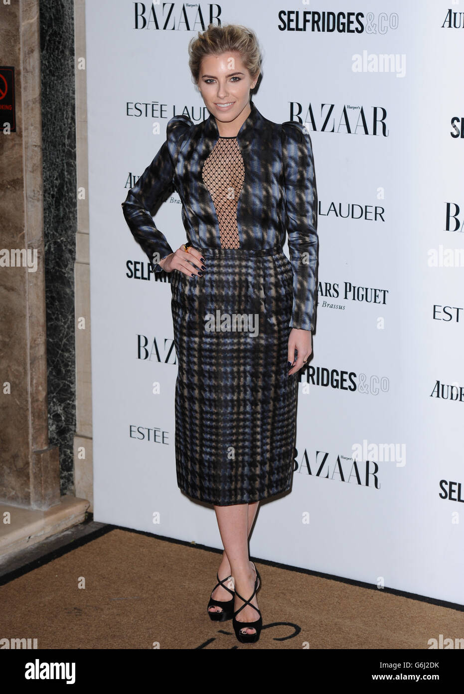 Mollie King arriving at Harper's Bazaar Women of the Year Awards at Claridge's Hotel, London. Stock Photo
