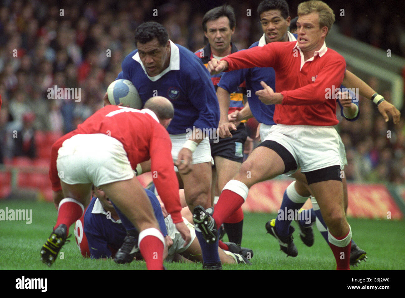 Rugby World Cup - Wales v Western Samoa - Cardiff Stock Photo