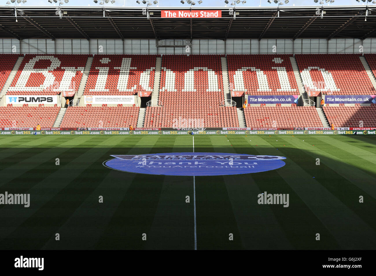 A General View Of The Pitch And Stands At The Britannia Stadium Stock Photo Alamy