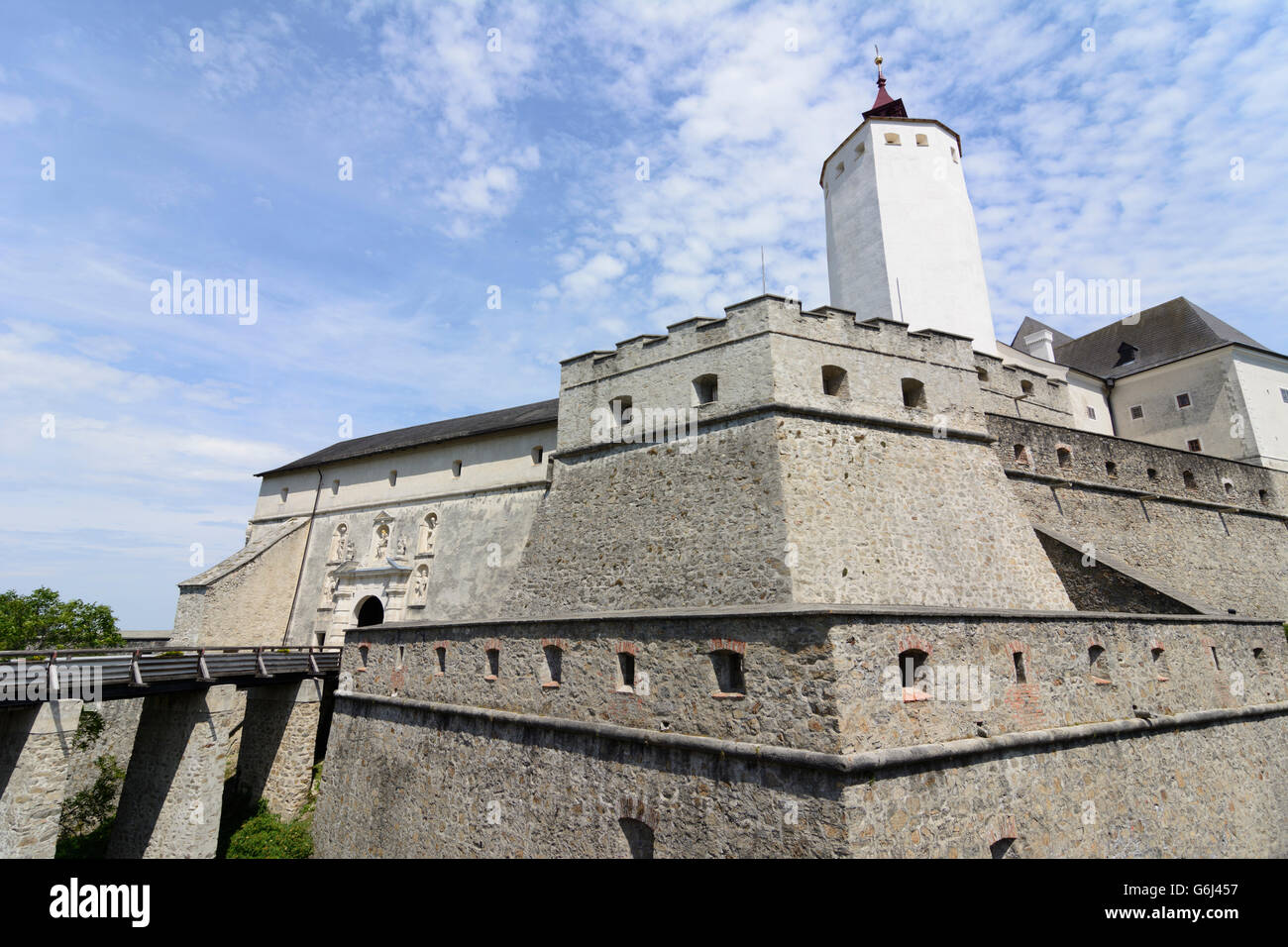 Forchtenstein Castle, Forchtenstein, Austria, Burgenland, Stock Photo