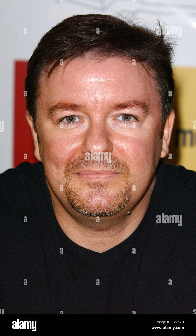 Ricky Gervais during a photocall to launch the DVD and video release of