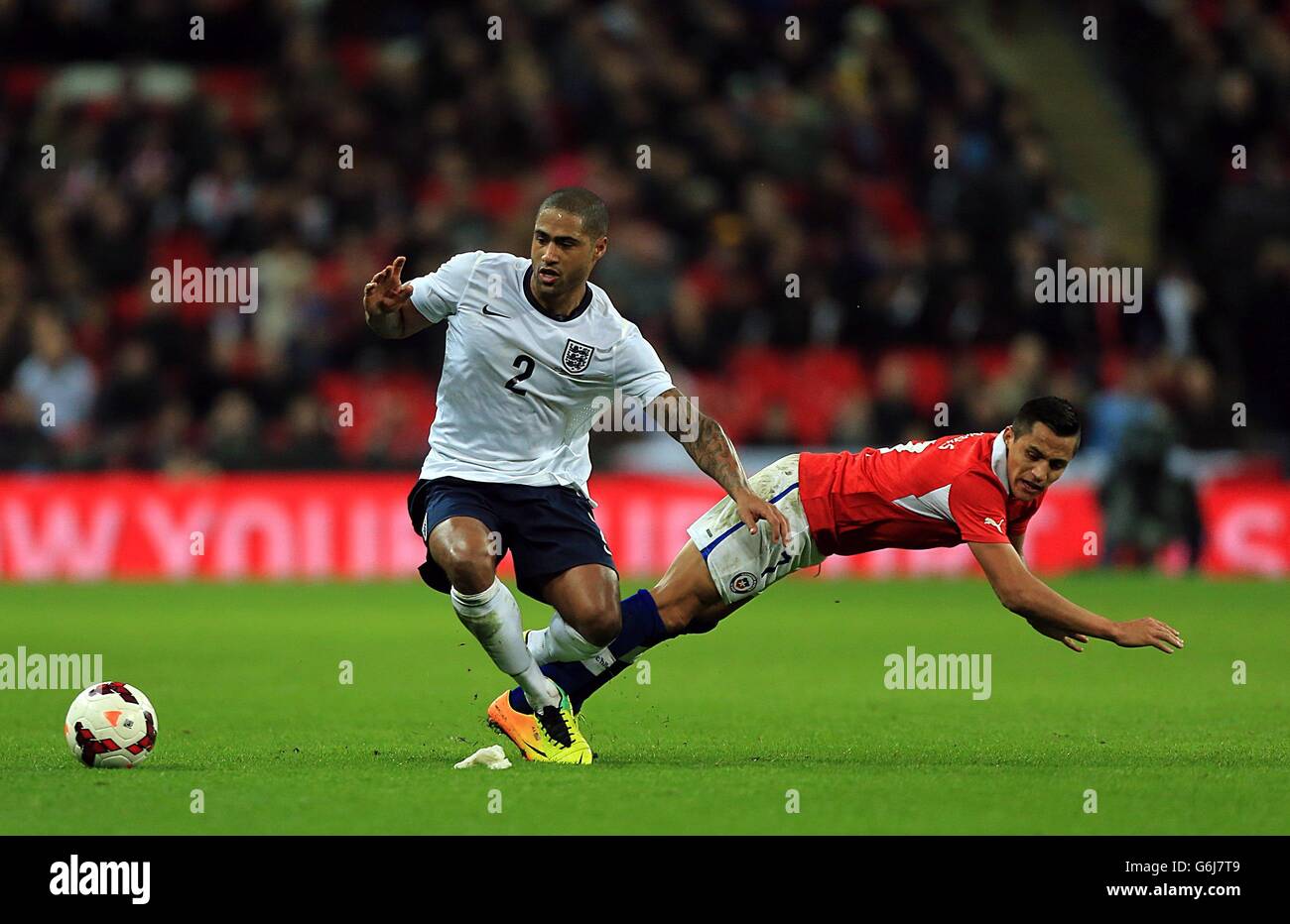 Soccer - International Friendly - England v Chile - Wembley Stadium Stock Photo