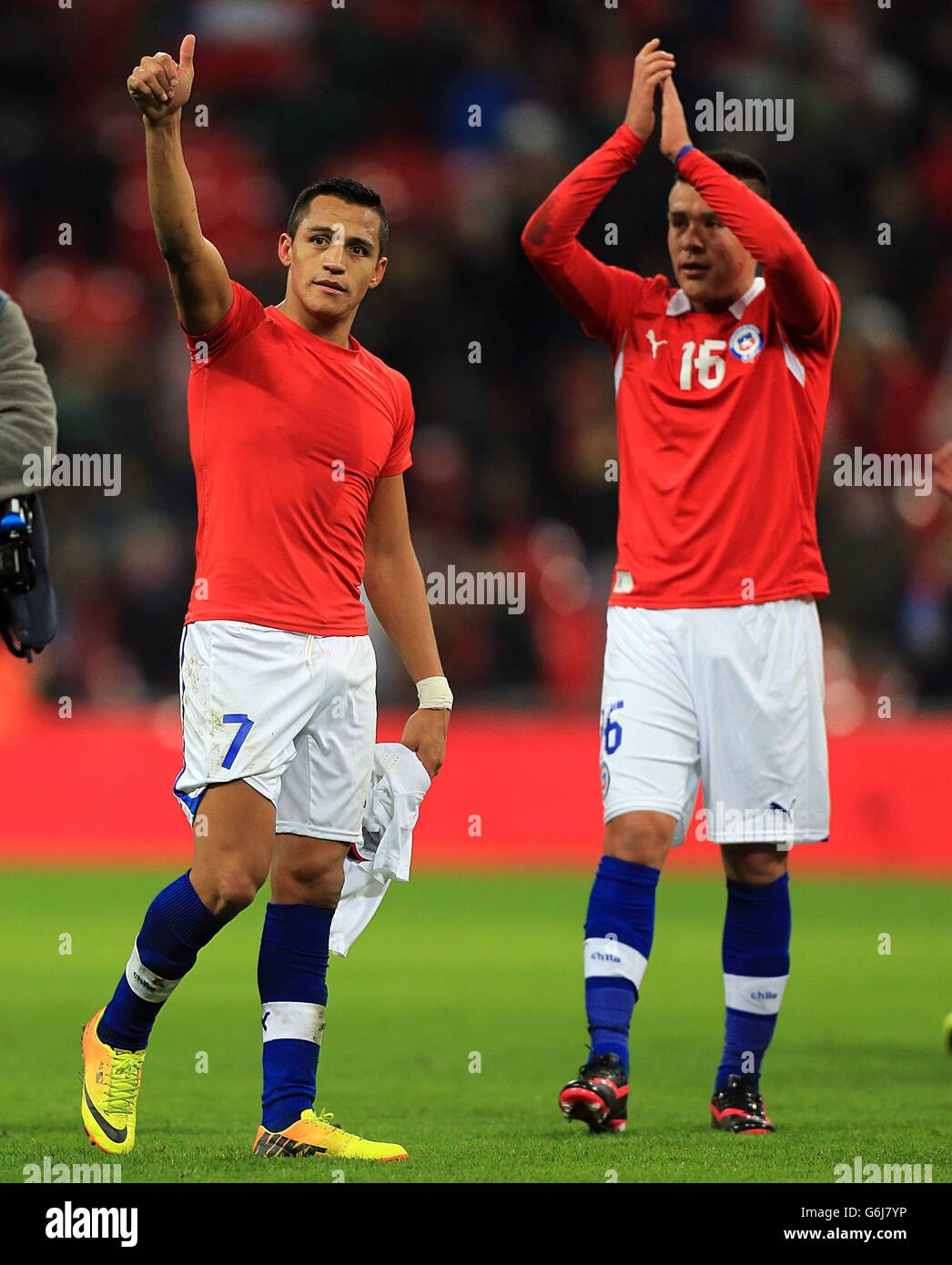 Soccer - International Friendly - England v Chile - Wembley Stadium Stock Photo