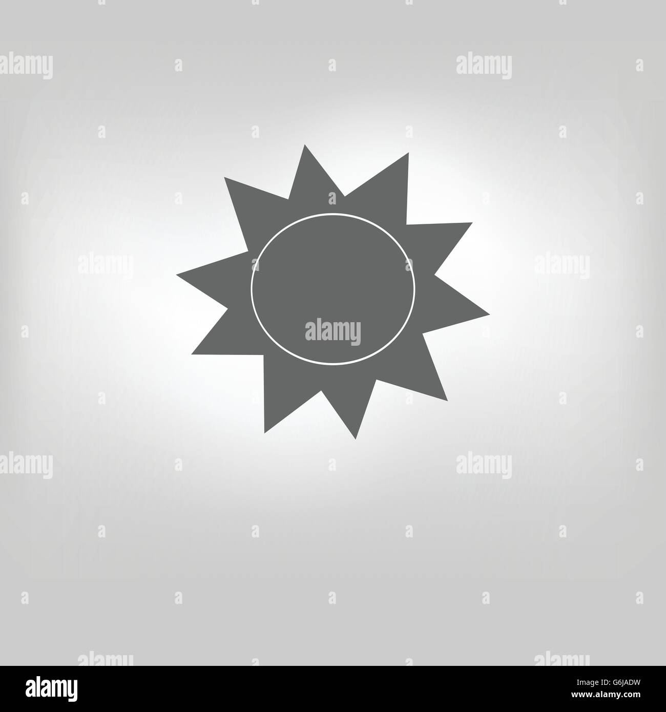 Vector icon isolated sun Stock Vector Image & Art - Alamy