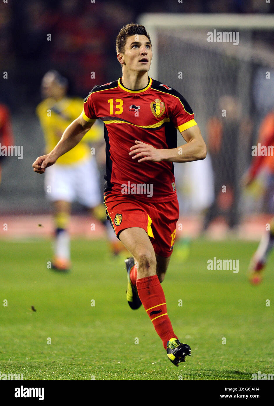 Soccer - International Friendly - Belgium v Colombia - King Baudouin Stadium. Thomas Meunier, Belgium Stock Photo