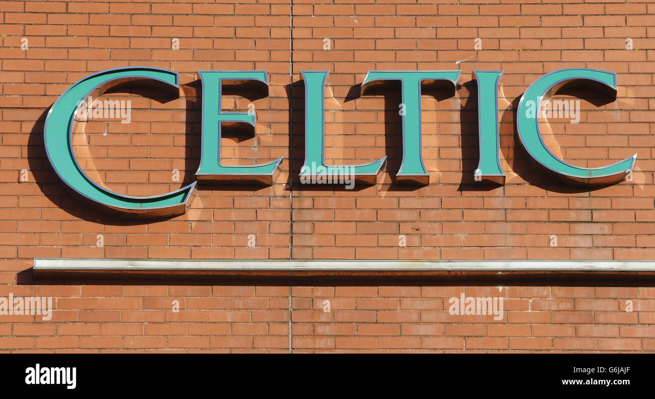 Celtic Park in Glasgow, one of the venues for the Glasgow 2014 Commonwealth Games. Stock Photo