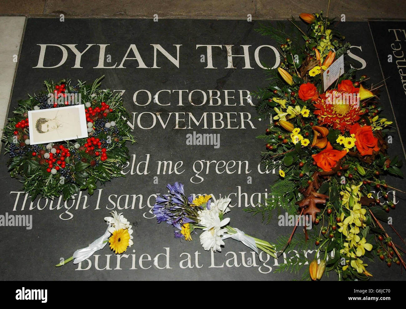 Dylan Thomas 50th anniversary of his death Stock Photo - Alamy