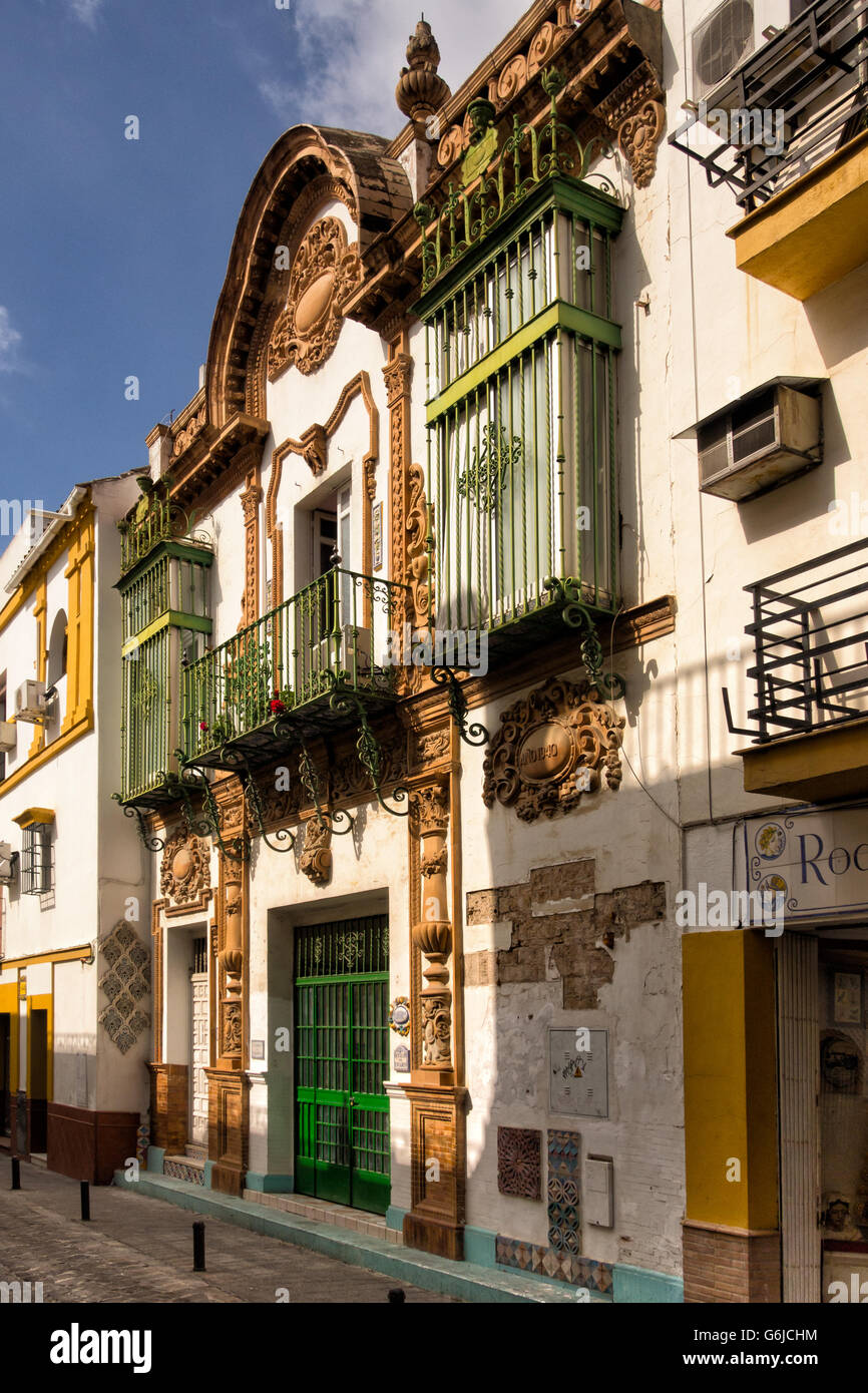 SEVILLE, SPAIN MARCH 16, 2016 An attractive Apartment Building in