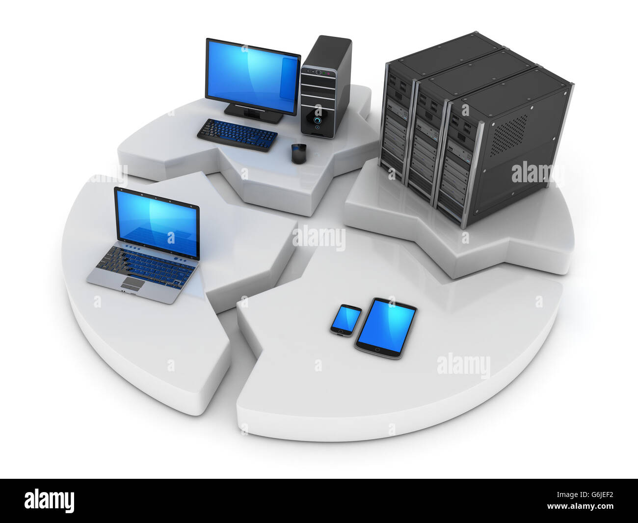 Abstract concept internet (done in 3d rendering) Stock Photo