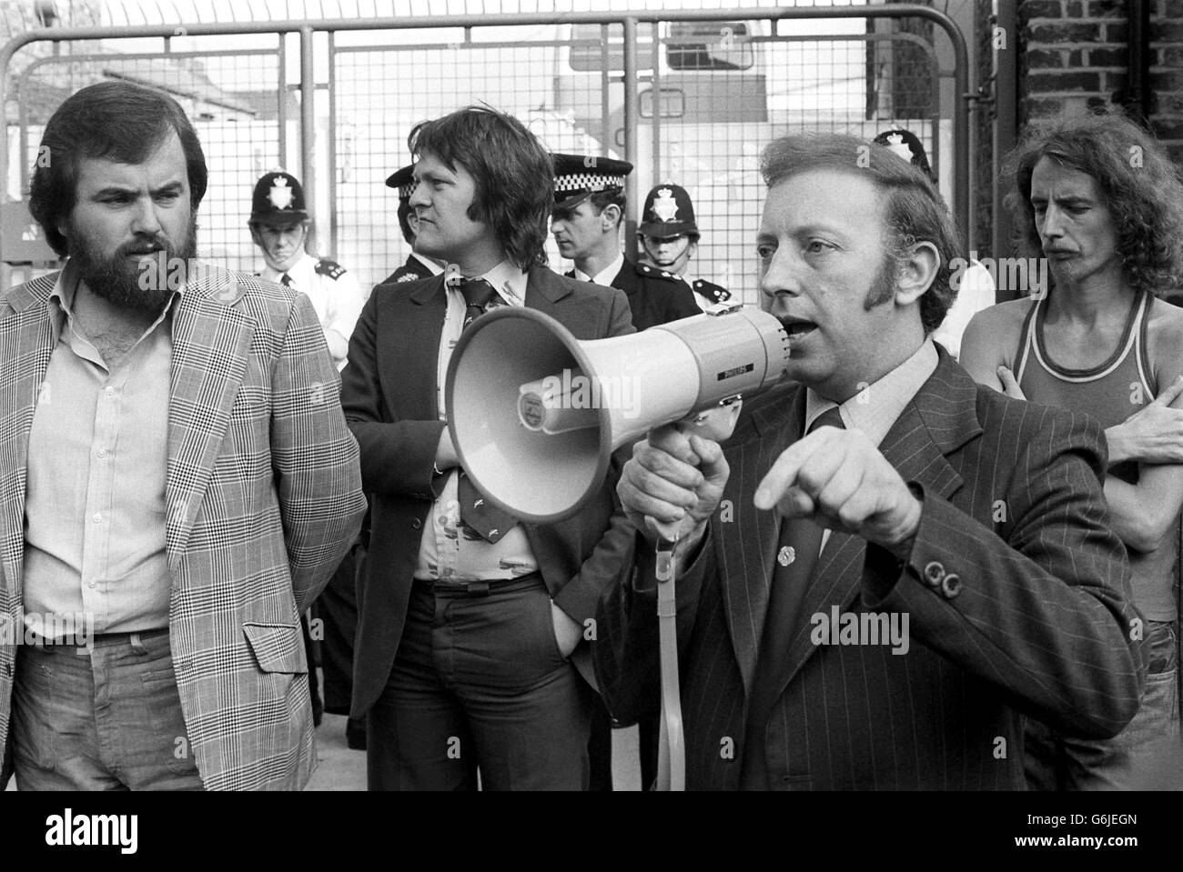 British Politics - Strikes - Grunwick - London - 1977 Stock Photo
