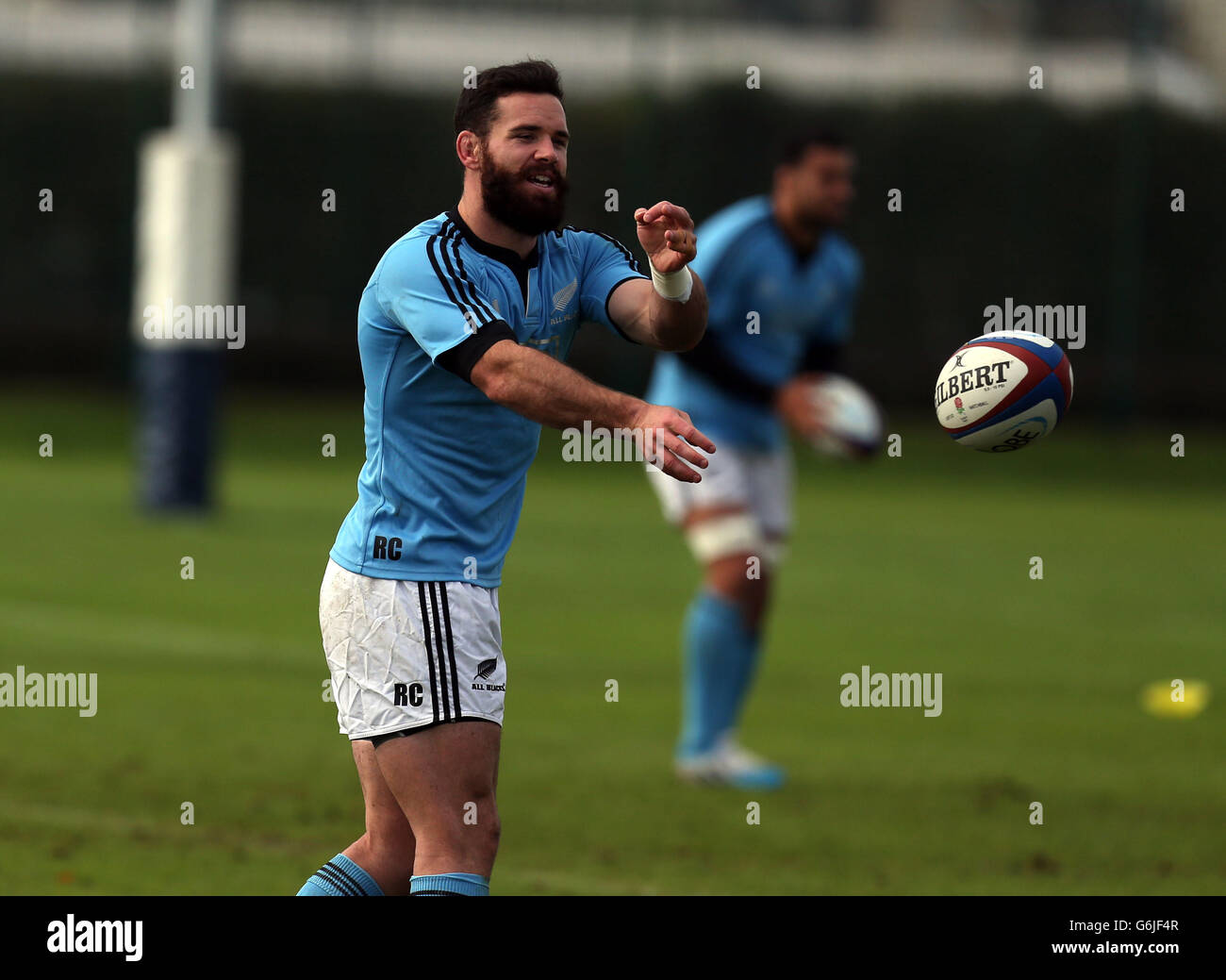 New Zealand's Ryan Crotty during a training session at Latymers Upper School, London. Stock Photo