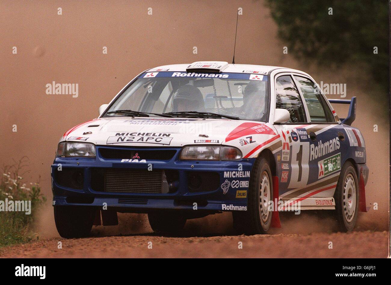 Motor Sport. Rothmans Mitsubishi Rally Team Stock Photo - Alamy