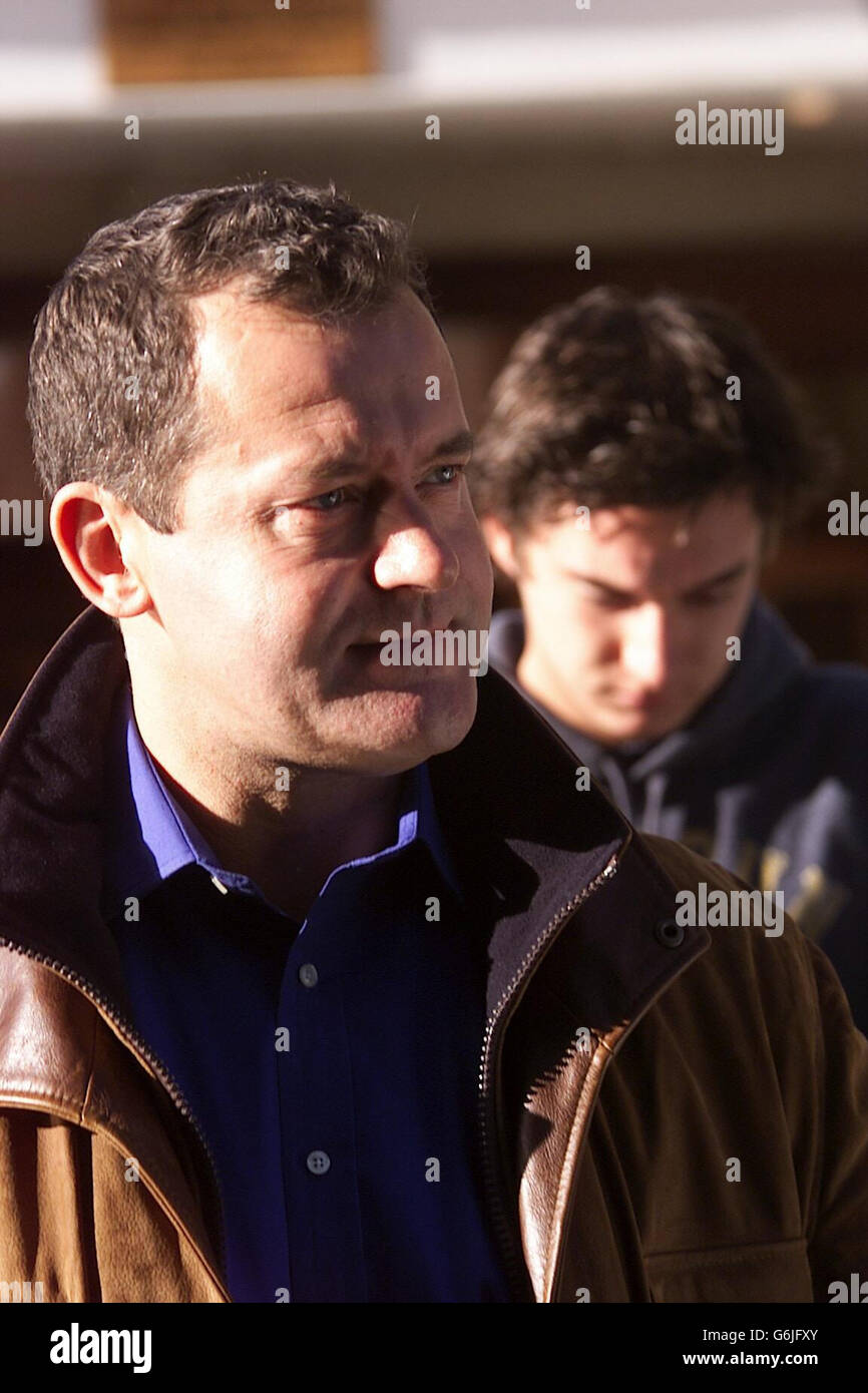 Former royal butler Paul Burrell leaves Rowton Hall Hotel. The former servant remained unapologetic for his new book on Diana, Princess of Wales despite yesterday's scathing attack from her sons. Stock Photo