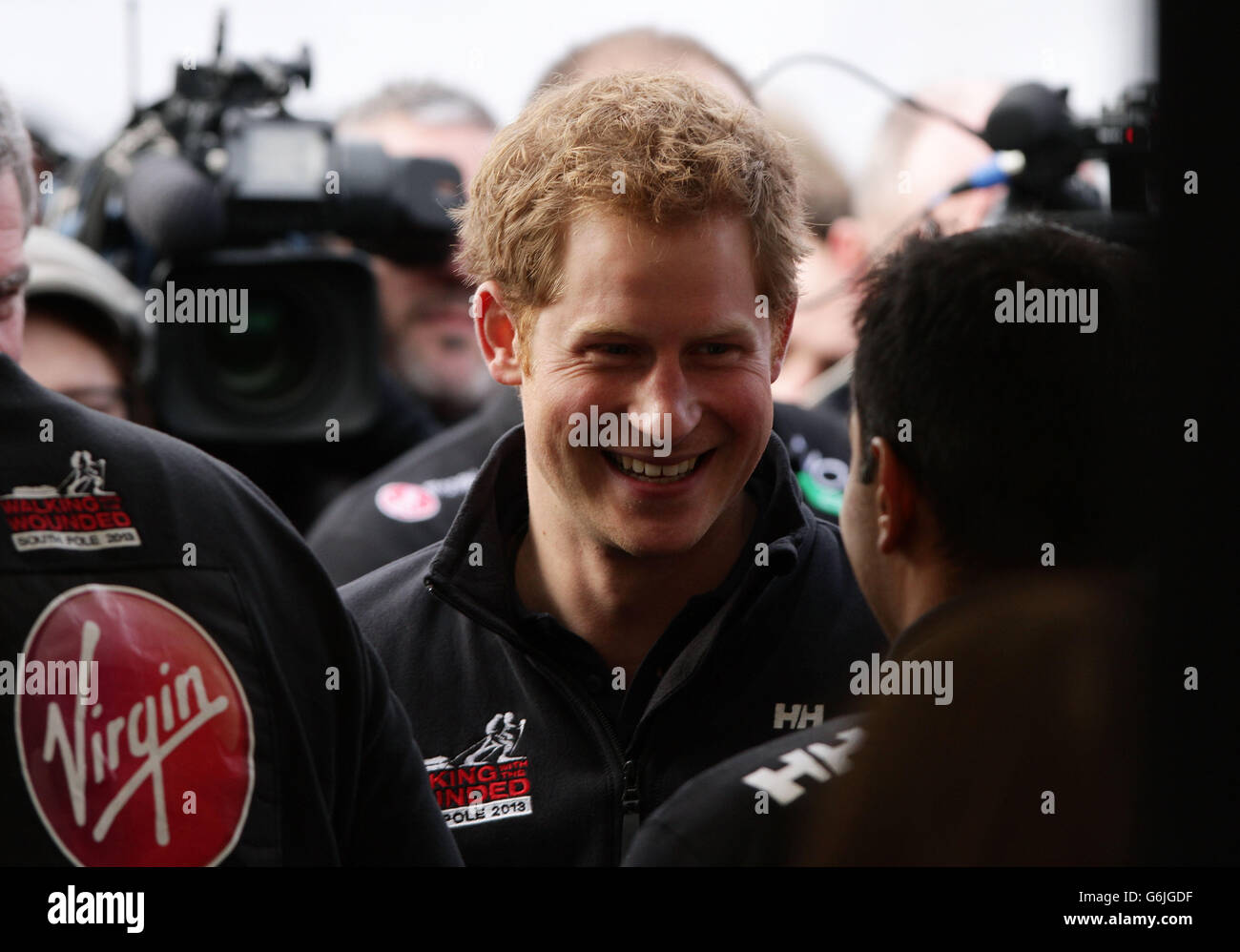 Walking wounded south pole allied challenge departure in trafalgar square hires stock